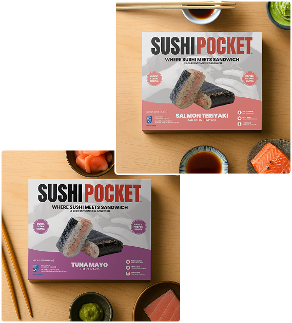 Sushi Pocket Salmon Teriyaki Tuna Mayo